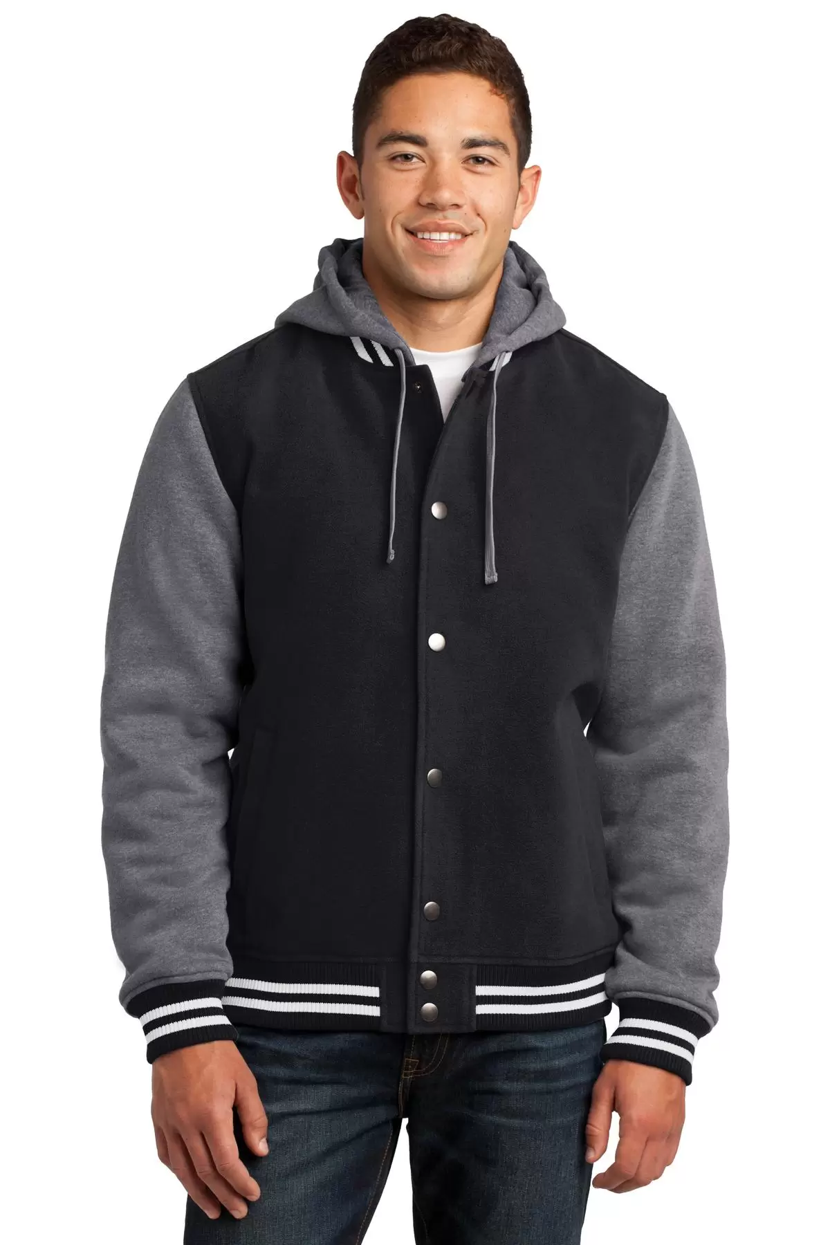 Sport Tek JST82 Sport-Tek Insulated Letterman Jacket SKU: JST82