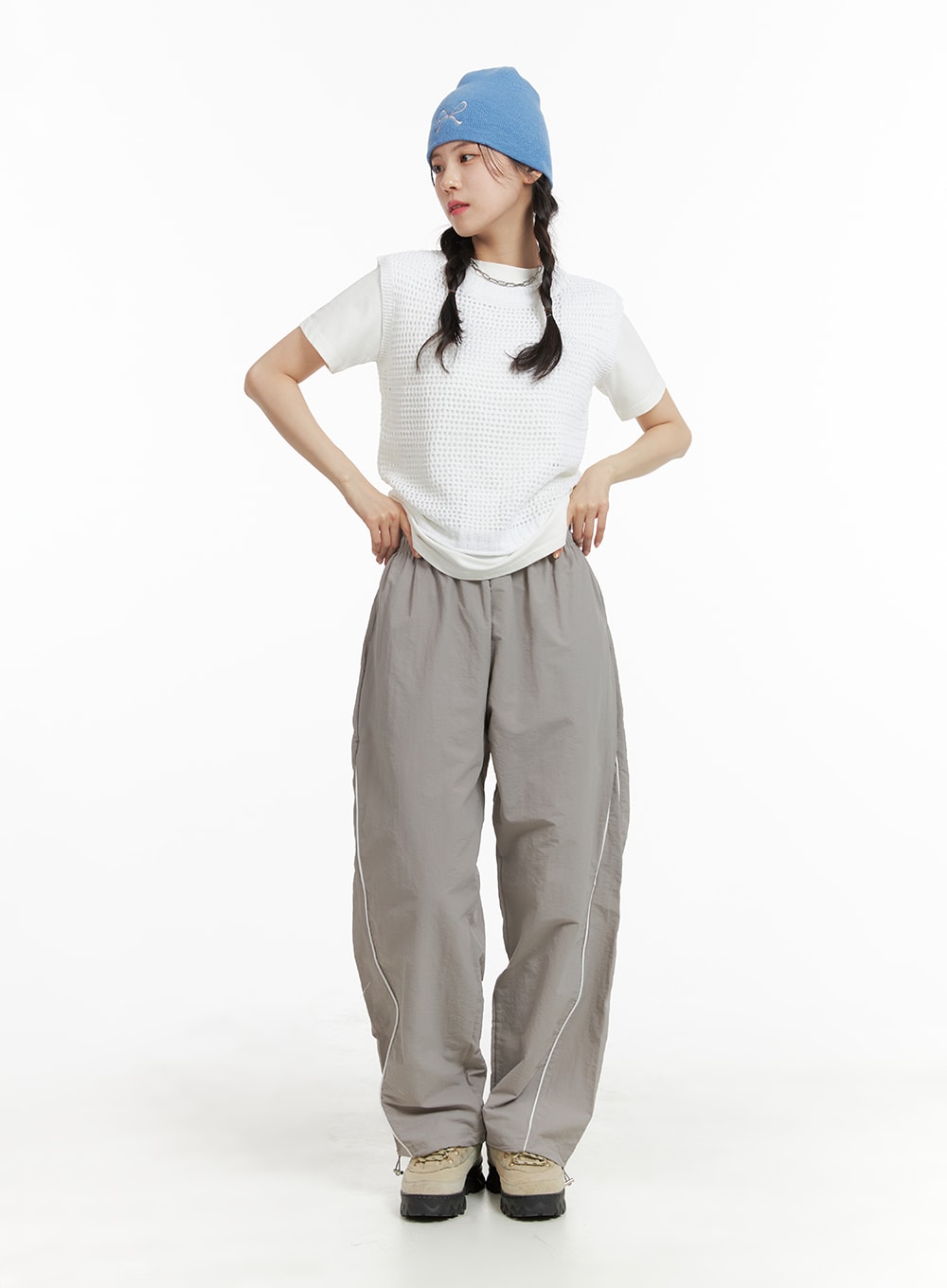 Sporty Drawstring Trousers OM421