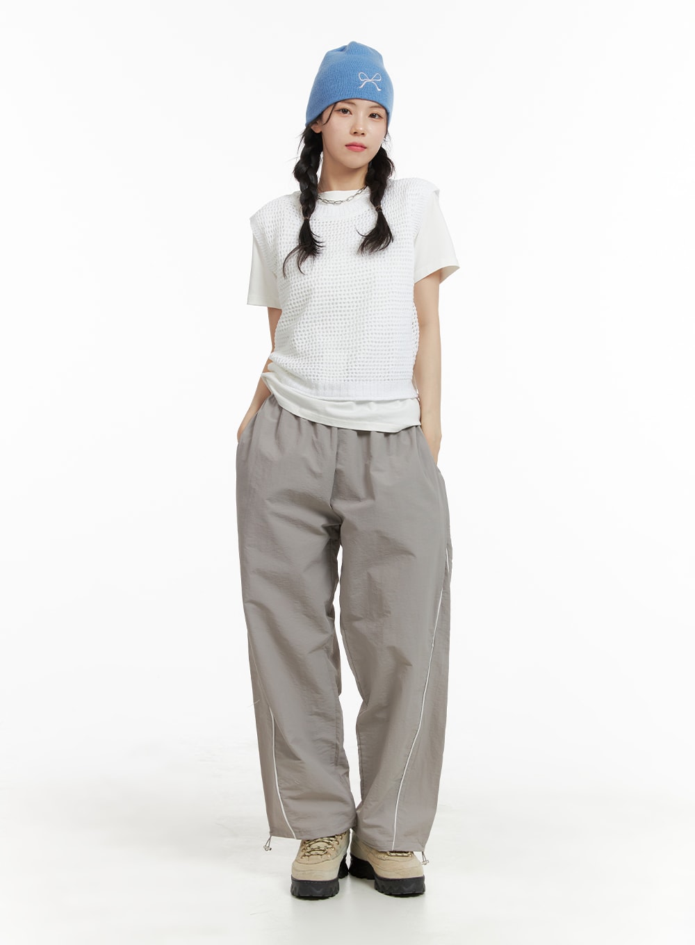 Sporty Drawstring Trousers OM421