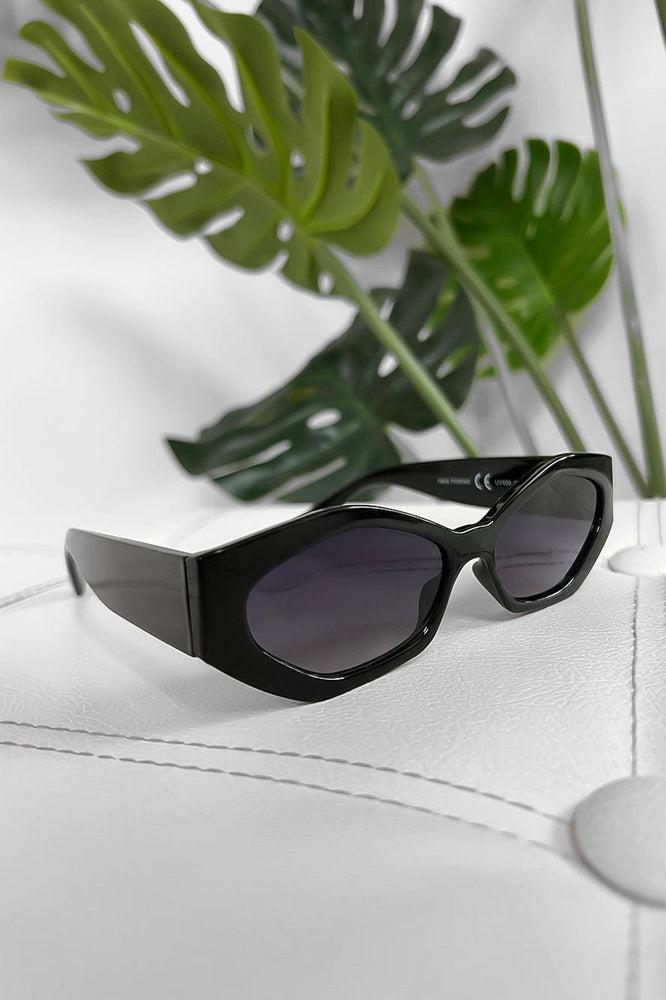 Squared Off Oval Sunglasses