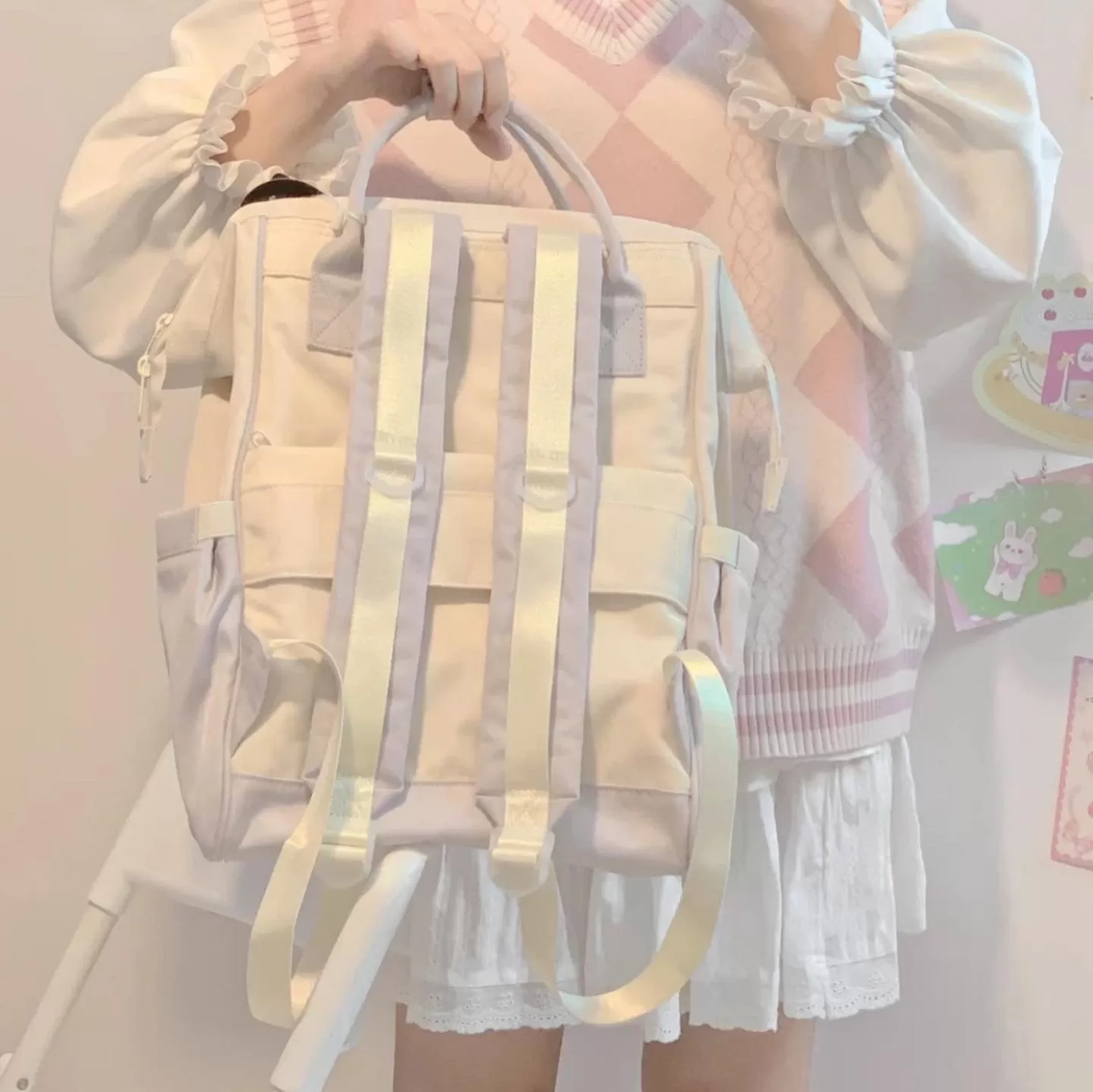 taro ice cream backpack school bag