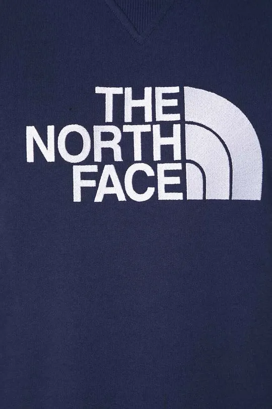 The North Face cotton sweatshirt M Drew Peak Crew Light men's navy blue color NF0A4T1E8K21