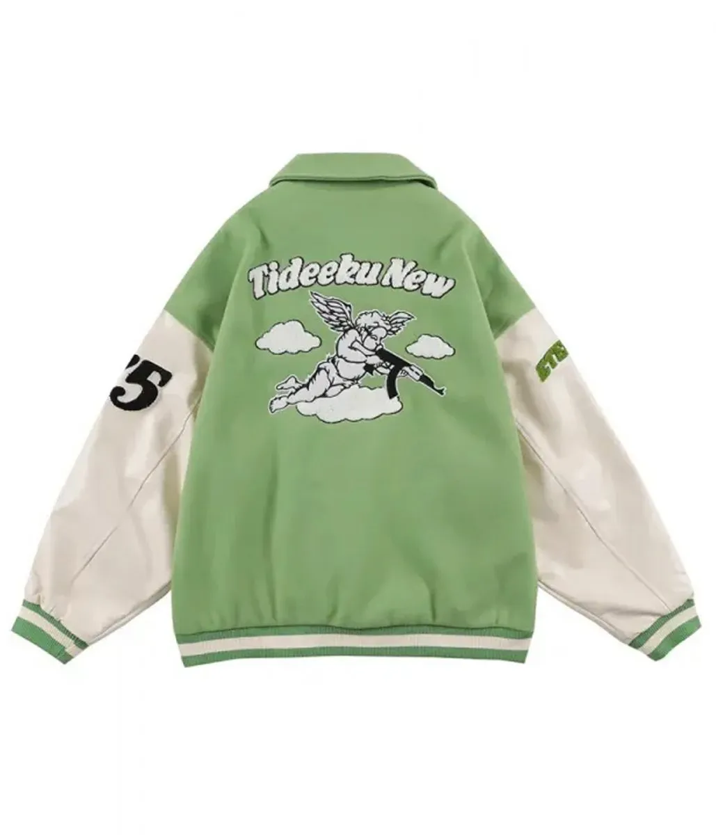 Tideeku New This Killer is Not too Cold Letterman Jacket