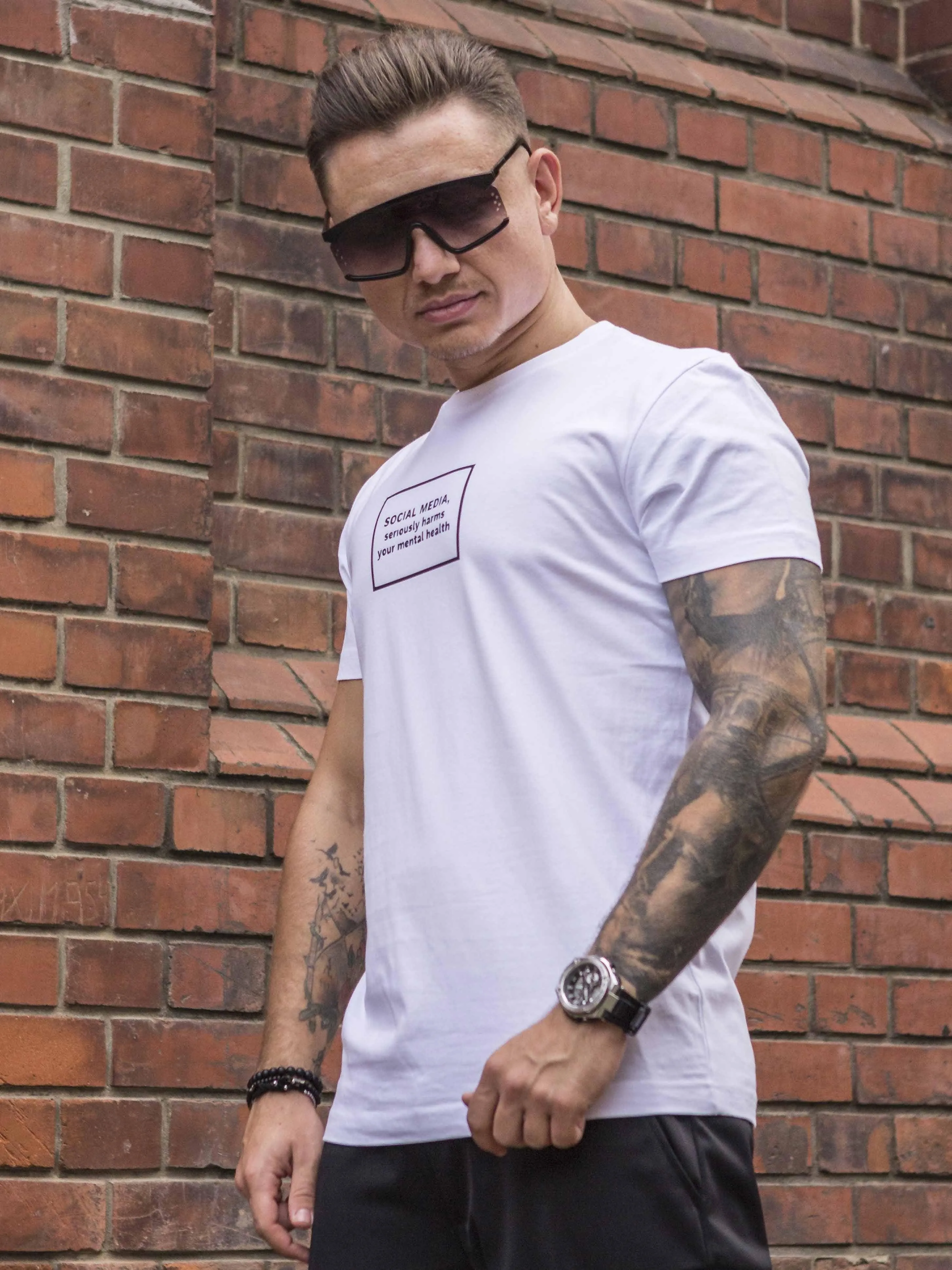 Tricou Social Media White