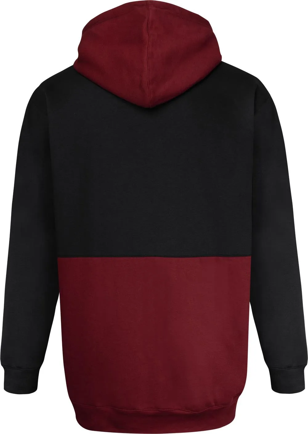 Uptheir Elevate Over The Head Hoody - Black Burgundy