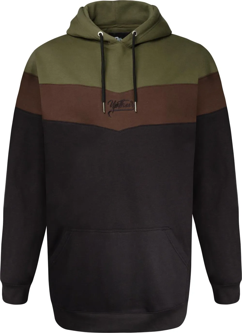 Uptheir Missile Overhead Block Hoody - Olive Black