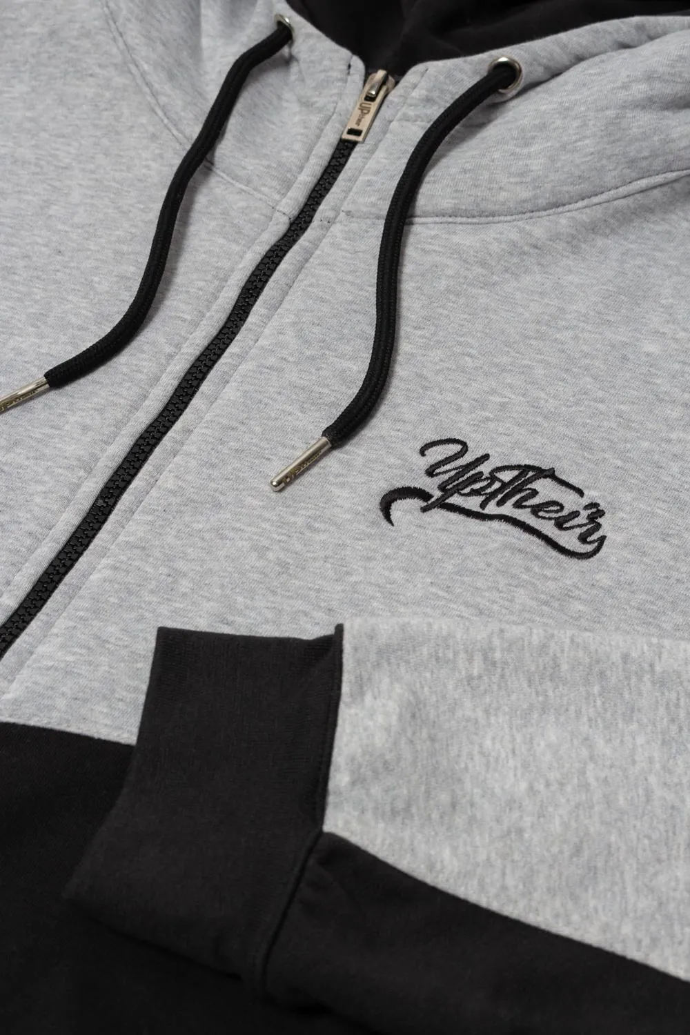 Uptheir Stacking Zip Through Hoody - Grey