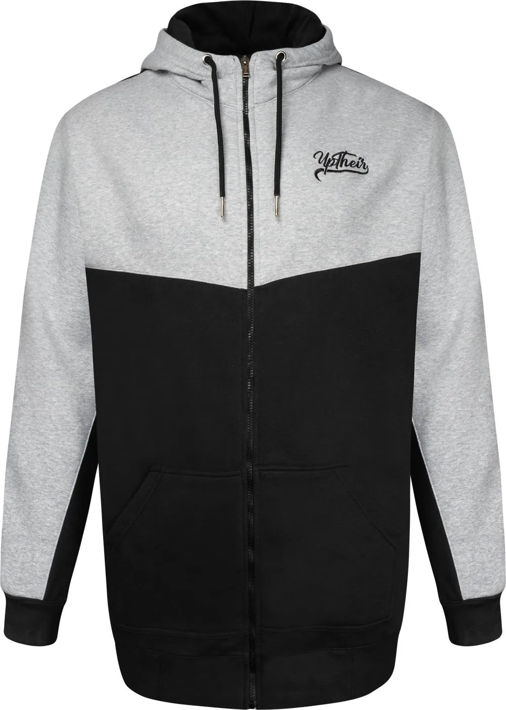 Uptheir Stacking Zip Through Hoody - Grey