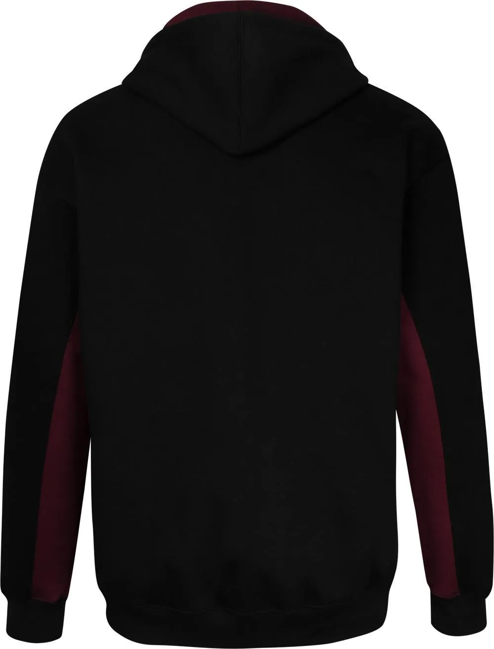 Uptheir Terra Cut & Sew Zip Hoody - Burgundy Black