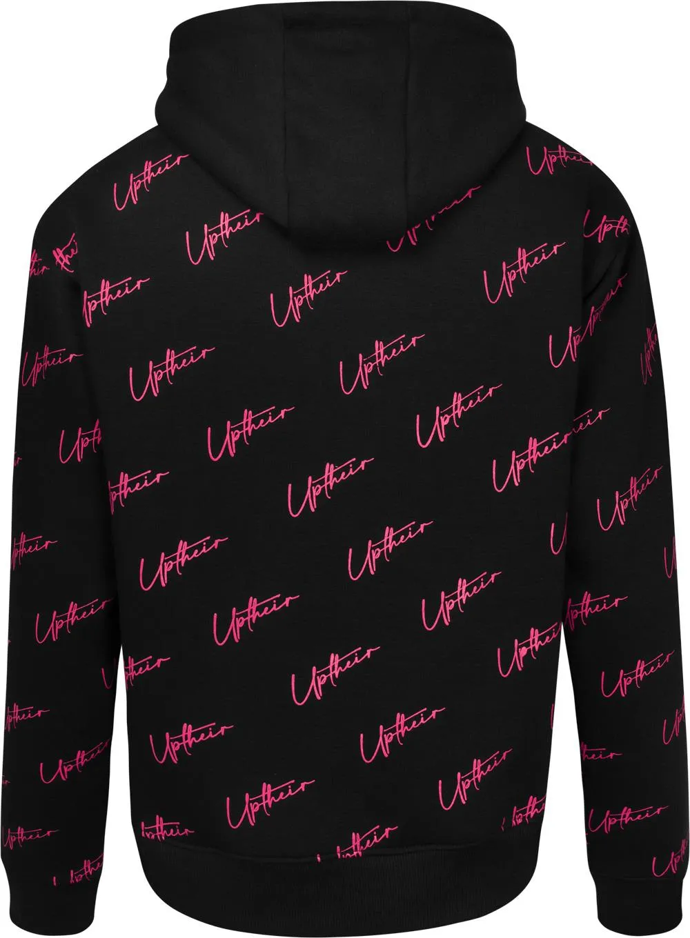 Uptheir Womens Bewitched Logo Print Hoody - Black