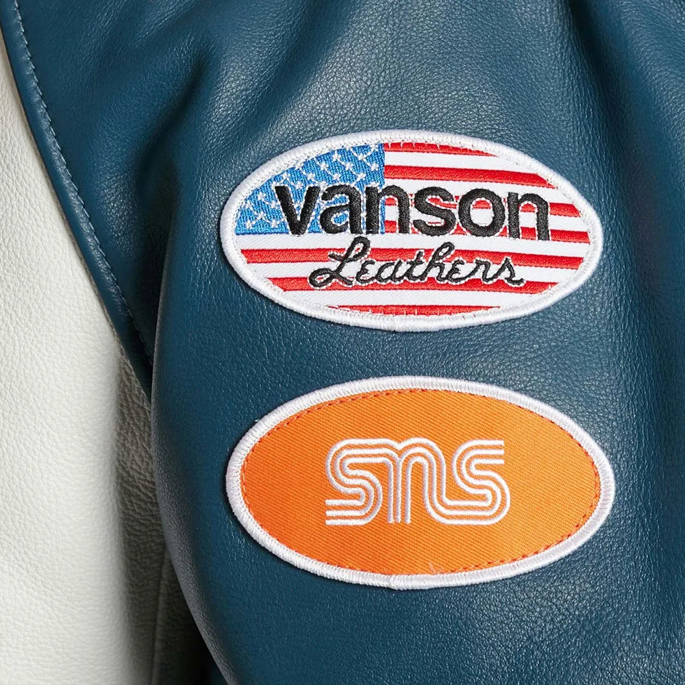 Vanson Letterman Leather Jacket