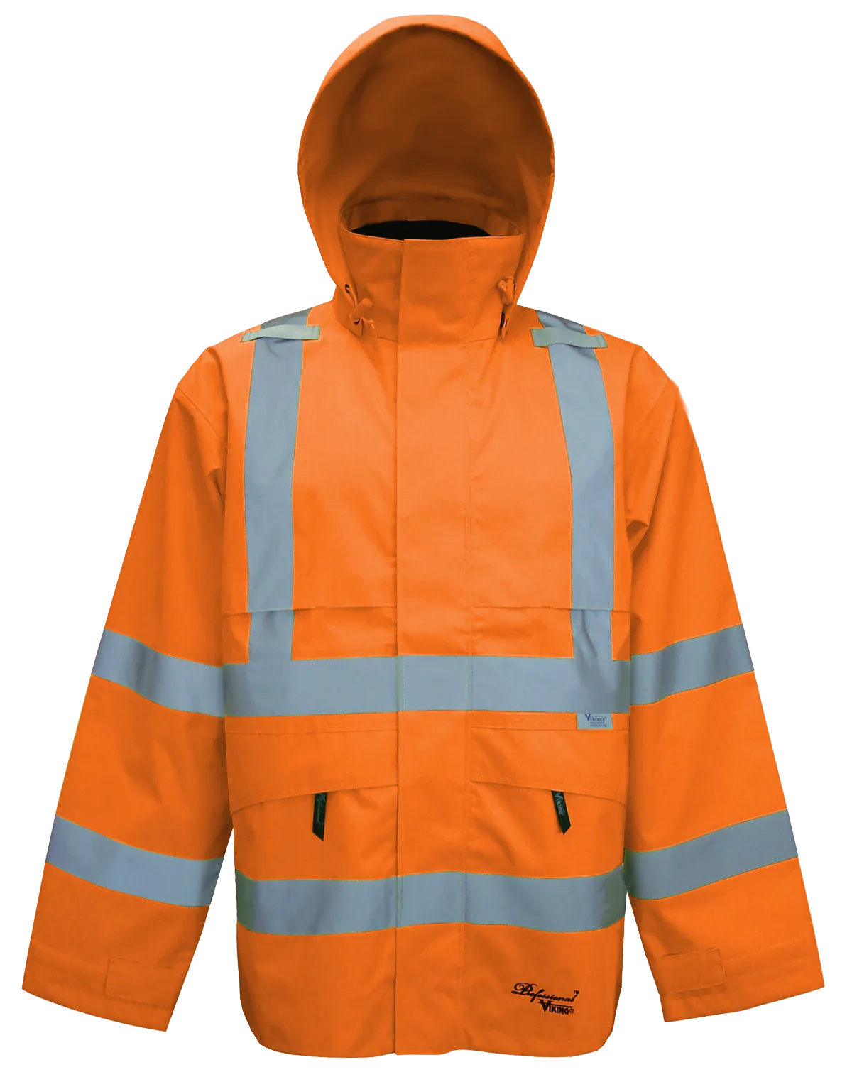 Viking Men's Professional Journeyman Hi-Vis Class 3 Waterproof Trilobal Hooded Jacket