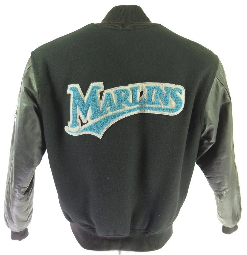 Vintage 80s Felco Florida Marlins Jacket L Miami MLB Baseball  Letterman