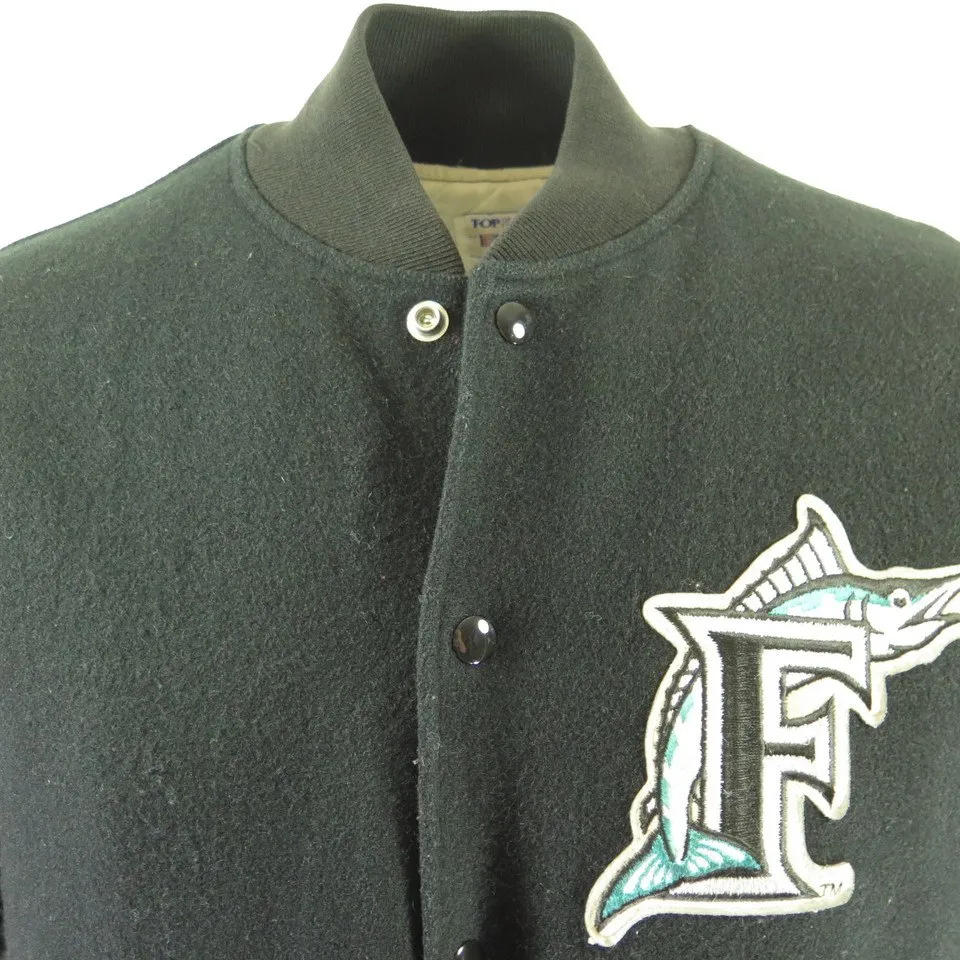 Vintage 80s Felco Florida Marlins Jacket L Miami MLB Baseball  Letterman