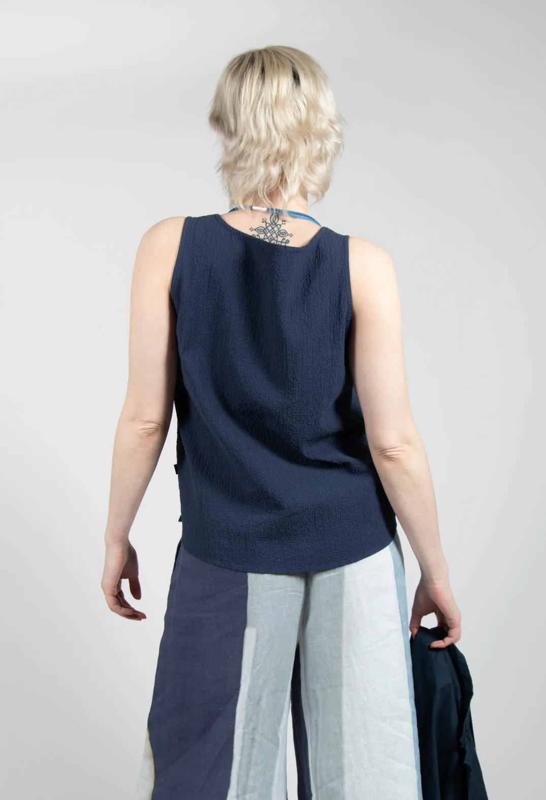 Wadi Top in Dark Blue