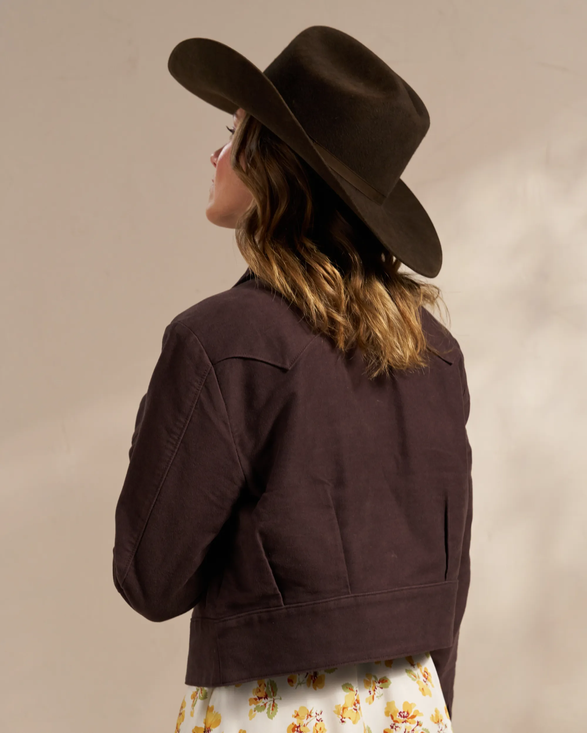 Women's Moleskin Pearl Snap Jacket