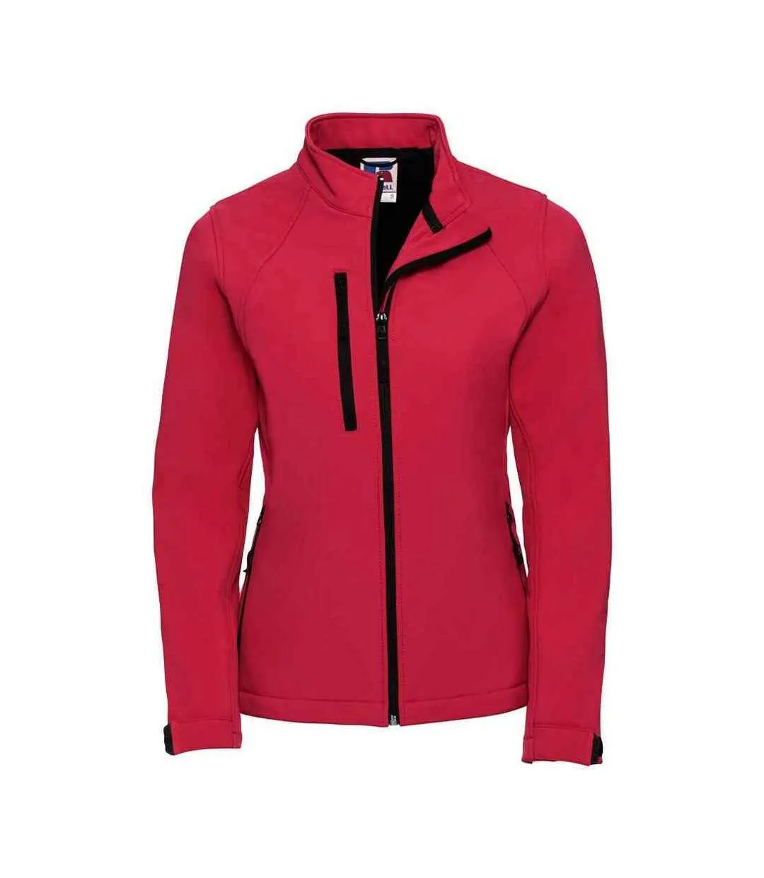 Womens/ladies 3 layer soft shell jacket classic red Russell